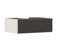 hansgrohe Xevolos E meuble sous lavabo, 1 tiroir, 1 découpe au centre, 780x550x275mm, pour console avec vasque à poser, 54311660, 54311660, Colorazione: Corpo beige sabbia opaco, frontale tessuto grig
