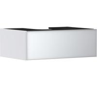 hansgrohe Xevolos E meuble sous lavabo, 1 tiroir, 1 découpe au centre, 780x550x275mm, pour console avec vasque à poser, 54310320, 54310320, Colorazione: Carcassa bianco opaco, frontale bianco metalliz