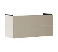 hansgrohe Xevolos E Meuble sous-lavabo, 2 tiroirs, SoftClose, 1180x475x555mm, pour lavabo, 54185390, 54185390, Colorazione: Cassa beige sabbia opaco, frontale bronzo testurizzato