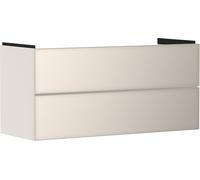 hansgrohe Xevolos E Meuble sous-lavabo, 2 tiroirs, SoftClose, 1180x475x555mm, pour lavabo, 54185790, 54185790, Colorazione: Carcassa beige sabbia opaco, frontale beige sabbia metallizzato