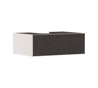 hansgrohe Xevolos E meuble sous lavabo, 1 tiroir, 1 découpe au centre, 780x550x275mm, pour console avec vasque à poser, 54311660, 54311660, Colorazione: Corpo beige sabbia opaco, frontale tessuto grig