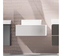 hansgrohe Xevolos E meuble sous lavabo, 1 tiroir, 1 découpe au centre, 780x550x275mm, pour console avec vasque à poser, 54310320, 54310320, Colorazione: Carcassa bianco opaco, frontale bianco metalliz
