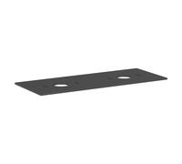 hansgrohe Xilesa E Console avec 2 découpes pour lavabo à poser, sans trous pour robinetterie, 1375x550x16mm, 54280760, 54280760, Colorazione: Grigio ardesia opaco