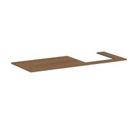 hansgrohe Xilesa E Console avec découpe à droite pour vasque à encastrer polie, 1375x550x16mm, 54273550, 54273550, Colorazione: Quercia cashmere