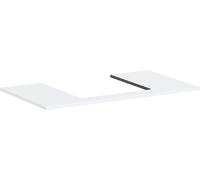 hansgrohe Xilesa E Console avec découpe au centre pour lavabo à poser, 980x550x16mm, 54270700, 54270700, Colorazione: Bianco opaco