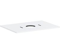 hansgrohe Xilesa E Console avec découpe au centre pour lavabo à poser sans trou de robinetterie, 780x550x16mm, 54275700, 54275700, Colorazione: Bianco opaco