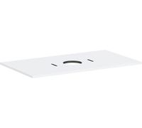 hansgrohe Xilesa E Console avec découpe au centre pour lavabo à poser sans trou de robinetterie, 980x550x16mm, 54276700, 54276700, Colorazione: Bianco opaco