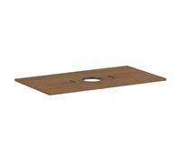 hansgrohe Xilesa E Console avec découpe au centre pour lavabo à poser sans trou de robinetterie, 980x550x16mm, 54276550, 54276550, Colorazione: Quercia cashmere
