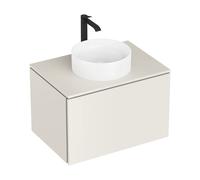 hansgrohe Xilesa E meuble sous-lavabo, 1 tiroir, pour console découpe au centre, 780x550x500mm, 54265780, 54265780, Colorazione: Beige sabbia opaco