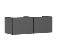hansgrohe Xilesa E meuble sous lavabo, 2 tiroirs, pour console découpe au centre, 1375x550x500mm, 54268760, 54268760, Colorazione: Grigio ardesia opaco