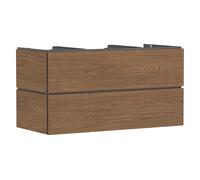 hansgrohe Xilesa E meuble sous-lavabo, 2 tiroirs PushOpen, pour plan de toilette découpe au centre, 1180x550x620mm, 54304550, 54304550, Colorazione: Quercia cashmere