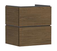hansgrohe Xilesa E meuble sous-lavabo pour lavabos, 2 tiroirs, 580x470x620mm, 54254550, 54254550, Colorazione: Quercia cashmere