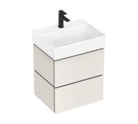 hansgrohe Xilesa E meuble sous-lavabo pour lavabos, 2 tiroirs, 580x470x620mm, 54254780, 54254780, Colorazione: Beige sabbia opaco