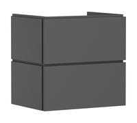 hansgrohe Xilesa E meuble sous-lavabo pour lavabos, 2 tiroirs, 630x470x620mm, 54256760, 54256760, Colorazione: Grigio ardesia opaco