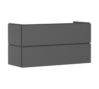 hansgrohe Xilesa E Meuble sous-lavabo pour lavabos, 2 tiroirs PushOpen, 1180x470x620mm, 54298760, 54298760, Colorazione: Grigio ardesia opaco