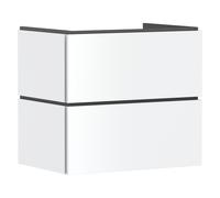 hansgrohe Xilesa E Meuble sous-lavabo pour lavabos, 2 tiroirs PushOpen, 680x470x620mm, 54295700, 54295700, Colorazione: Bianco opaco