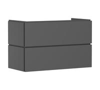 hansgrohe Xilesa E Meuble sous-lavabo pour lavabos, 2 tiroirs PushOpen, 980x470x620mm, 54297760, 54297760, Colorazione: Grigio ardesia opaco