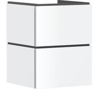 hansgrohe Xilesa E Meuble sous-lavabo pour lave-mains, 2 tiroirs PushOpen, 480x470x620mm, 54291700, 54291700, Colorazione: Bianco opaco