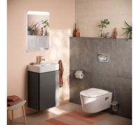 hansgrohe Xilesa E Meuble sous-lavabo pour lave-mains, charnière de porte à gauche, 430x330x620mm, 54245760, 54245760, Colorazione: Grigio ardesia opaco
