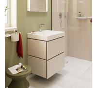 hansgrohe Xilesa E Meuble sous-lavabo pour lavabos, 2 tiroirs PushOpen, 580x470x620mm, 54293780, 54293780, Colorazione: Beige sabbia opaco