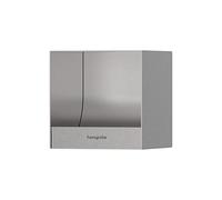 hansgrohe XtraStoris 56065800 - Porta carta igienica da incasso originale, 15,2 x 15,2 x 14 cm, in acciaio inox spazzolato, a parete, nicchia GPM