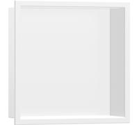 hansgrohe XtraStoris Original nicchia a muro con cornice, 300x300x100 mm, 56057, Colorazione: bianco opaco