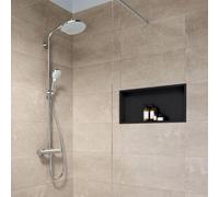 hansgrohe XtraStoris Original nicchia a muro con cornice, 150x70x300mm, 56092, Colorazione: nero opaco