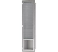 hansgrohe XtraStoris Original portarotolo, da incasso, con contenitore per 6 rotoli, 140x140x682 mm, 56058, Colorazione: Bianco opaco