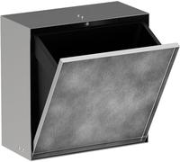 hansgrohe XtraStoris Rock, da incasso, sportello piastrellabile, 390x140x390 mm, capacità 6 litri, 56090, Colorazione: acciaio inossidabile spazzolato