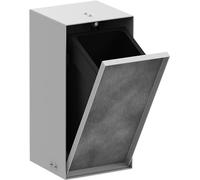 hansgrohe XtraStoris Rock poubelle, encastrée, porte carrelable, 240x140x390mm, 2,5 litres de capacité, 56063700, 56063700, Colorazione: Bianco opaco