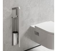 hansgrohe XtraStoris Rock portascopino, con ripiano, porta piastrellabile, senza cornice, 145x140x595mm, 56060, Colorazione: Bianco opaco