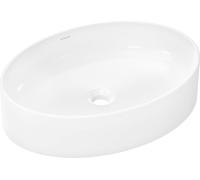 Hansgrohe Xuniva D lavabo da appoggio, senza sfioratore, senza foro per rubinetto, 550x400mm, bianco, 60165450