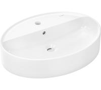 Hansgrohe Xuniva D lavabo da appoggio, SmartClean, con troppopieno, 1 foro per rubinetto, 600x450 mm, bianco, 61078450