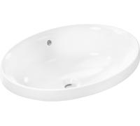 Hansgrohe Xuniva D lavabo da incasso, con sfioratore, senza foro per rubinetto, 550x400mm, bianco, 60156450