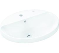 Hansgrohe Xuniva D lavabo da incasso, SmartClean, con sfioratore, 1 foro per rubinetto, 550x450 mm, bianco, 61060450