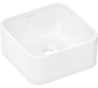 Hansgrohe Xuniva Q lavabo da appoggio, senza sfioratore, senza foro per rubinetto, 300x300mm, bianco, 60167450