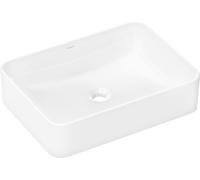 Hansgrohe Xuniva Q lavabo da appoggio, senza sfioratore, senza foro per rubinetto, 550x400mm, bianco, 60168450