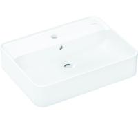 Hansgrohe Xuniva Q lavabo da appoggio, SmartClean, con troppopieno, 1 foro per rubinetto, 600x450 mm, bianco, 61082450