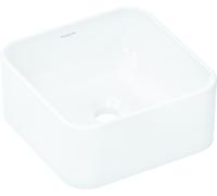 Hansgrohe Xuniva Q lavabo da appoggio, SmartClean, senza sfioratore, senza foro per rubinetto, 300x300 mm, bianco, 61074450