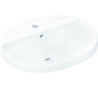 Hansgrohe Xuniva U lavabo da incasso, SmartClean, con sfioratore, 1 foro per rubinetto, 550x450 mm, bianco, 61064450 - 61064450