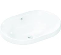 Hansgrohe Xuniva U lavabo da incasso, SmartClean, con troppopieno, senza foro per rubinetto, 550x400mm, bianco 61062450