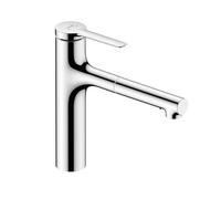 hansgrohe Zesis Mitigeur Cuisine ComfortZone 160, douchette extractible, 2 jets, flexible box (sBox) Bettee, saillie 231 mm, 74804000, 74804000, Colorazione: cromo