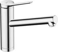 hansgrohe Zesis M33 Mitigeur de cuisine ComfortZone 160, montage devant une fenêtre, 1 type de jet, chromé, saillie 220 mm, 74805000, 74805000
