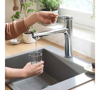 hansgrohe Zesis M33 Mitigeur monocommandé pour cuisine 160, douchette extractible, 2 types de jets, (sBox), 74823000, 74823000, Colorazione: cromo