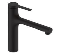 hansgrohe Zesis Mitigeur Cuisine ComfortZone 160, douchette extractible, 2 jets, flexible box (sBox) Bettee, saillie 231 mm, 74804670, 74804670, Colorazione: Nero opaco