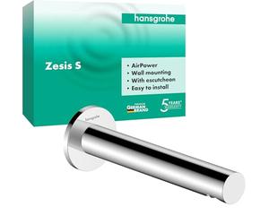 hansgrohe Zesis S - Bocca d'erogazione, bocca per vasca da bagno con lunghezza bocca 18,1 cm, rubinetto per vasca da bagno, cromo, 74410000