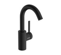 hansgrohe Zesis S Mitigeur monocommandé pour lavabo 210 CoolStart, avec bec pivotant et vidage à tirette, 74740670, 74740670, Colorazione: nero opaco
