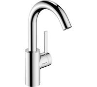 hansgrohe Zesis S Mitigeur monocommandé pour lavabo 210 CoolStart avec bec pivotant sans garniture de vidage, chrome, 74741000, 74741000