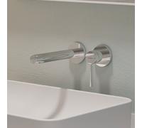 hansgrohe Zesis S Mitigeur monocommandé pour lavabo encastré, montage mural, bec 194mm, 74750000, 74750000, Colorazione: cromo