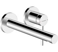 hansgrohe Zesis S Mitigeur monocommandé pour lavabo encastré, montage mural, bec 194mm, 74750000, 74750000, Colorazione: cromo